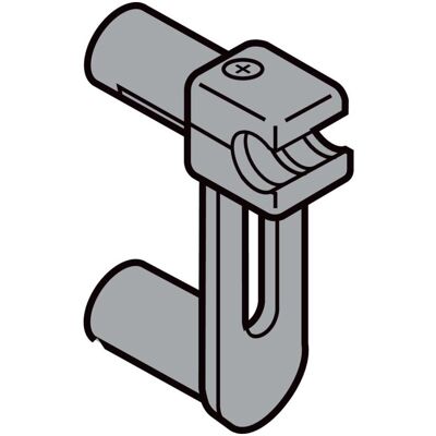 Blum ORGA-LINE Querreling-Aufnahme für zwei Relingstangen, Küchen Organizer, Grau Blum ORGA-LINE Querreling-Aufnahme für zwei Relingstangen, Küchen Organizer, Grau