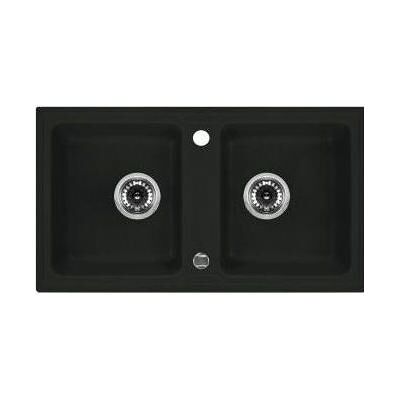 Deante - Granitspüle - 2 Becken - Graphit - 78x43,5cm - Inklusive Wasserhahn & Siphon Deante - Granitspüle - 2 Becken - Graphit - 78x43,5cm - Inklusive Wasserhahn & Siphon