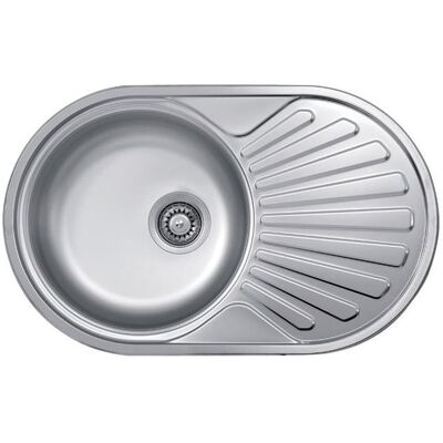 Elleci, Spülbecken, Spezial-Runde 770 Rostfreier Stahl (48 cm, 77 cm) Elleci, Spülbecken, Spezial-Runde 770 Rostfreier Stahl (48 cm, 77 cm)