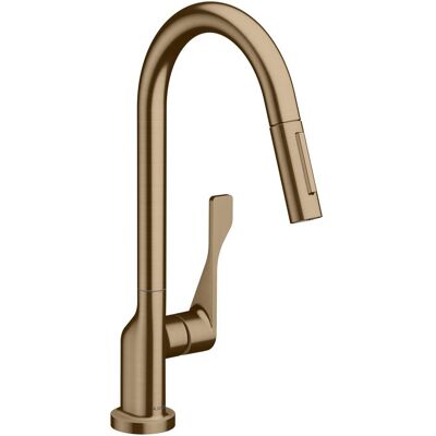 Axor Küchenarmatur, Citterio DN15 Einhebel-Küchenmischer 250 mit Ausziehbrause Axor Küchenarmatur, Citterio DN15 Einhebel-Küchenmischer 250 mit Ausziehbrause