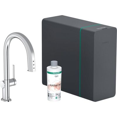 Hansgrohe Küchenarmatur, aqittura m91 - keukenmengkraan met uittrekbare uitloop, sodasystem, sbox, chroom Hansgrohe Küchenarmatur, aqittura m91 - keukenmengkraan met uittrekbare uitloop, sodasystem, sbox, chroom