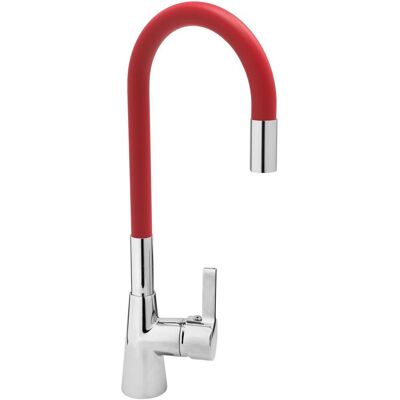 Fala, Küchenarmatur, Spültisch Einhebel Küchenarmatur flexibel in rot Wasserhahn Fala, Küchenarmatur, Spültisch Einhebel Küchenarmatur flexibel in rot Wasserhahn