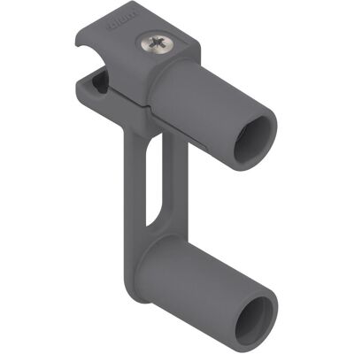 Blum ORGA-LINE Querreling-Aufnahme für zwei Relingstangen, Küchen Organizer, Grau Blum ORGA-LINE Querreling-Aufnahme für zwei Relingstangen, Küchen Organizer, Grau