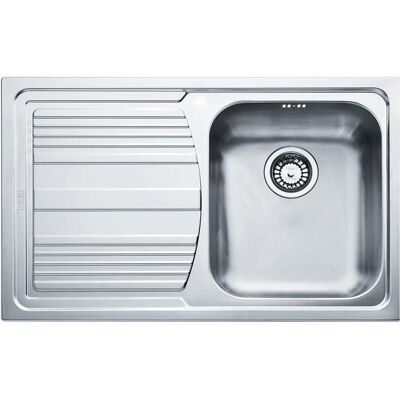 Franke Spülbecken, Einbauspüle aus Stahl Logica, Abtropffläche links (Aufsatzspülbecken, 79 cm, 50 cm) Franke Spülbecken, Einbauspüle aus Stahl Logica, Abtropffläche links (Aufsatzspülbecken, 79 cm, 50 cm)