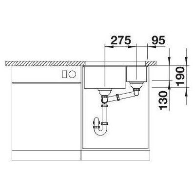 Blanco Spülbecken, ROTAN 340/160-U (Unterbauspüle, 55.50 cm, 46 cm) Blanco Spülbecken, ROTAN 340/160-U (Unterbauspüle, 55.50 cm, 46 cm)