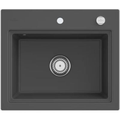 Villeroy & Boch Spülbecken, V&B Spüle SUBWAY STYLE 60 S 60x51cm m Abtr. Alu gebü Exzent. graphit (Einbauspüle, 51 cm, 60 cm) Villeroy & Boch Spülbecken, V&B Spüle SUBWAY STYLE 60 S 60x51cm m Abtr. Alu gebü Exzent. graphit (Einbauspüle, 51 cm, 60 cm)