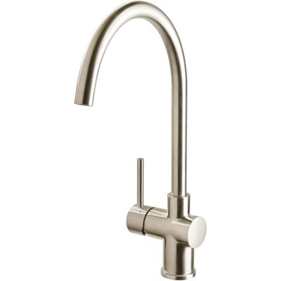AquaSu, Küchenarmatur, Einhandmischer für Spüle, rostfreier Stahl, flexible Anschlüsse AquaSu, Küchenarmatur, Einhandmischer für Spüle, rostfreier Stahl, flexible Anschlüsse