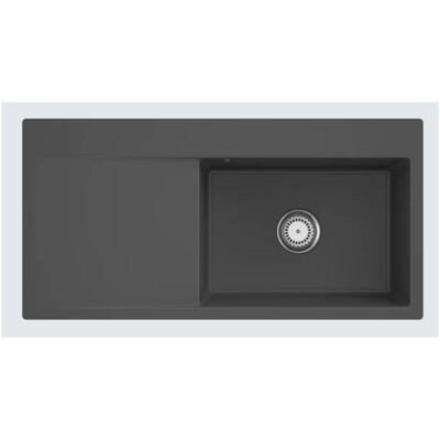 Villeroy & Boch Spülbecken, V&B Einbauspüle SUBWAY STYLE 60 FLAT 980x490mm Be re Handbet. graphit (Einbauspüle, 98 cm) Villeroy & Boch Spülbecken, V&B Einbauspüle SUBWAY STYLE 60 FLAT 980x490mm Be re Handbet. graphit (Einbauspüle, 98 cm)