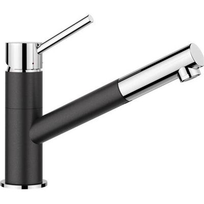 Blanco KANO-S Küchenarmatur Anthrazit/Chrom - Mit herausziehbarem Schlauch, 120° schwenkbar Blanco KANO-S Küchenarmatur Anthrazit/Chrom - Mit herausziehbarem Schlauch, 120° schwenkbar