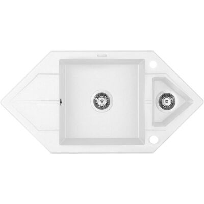 Spülbecken, 1 5-Becken-Granitspüle mit Abtropffläche - Space-Saver (Einbauspüle mit Abtropffläche) Spülbecken, 1 5-Becken-Granitspüle mit Abtropffläche - Space-Saver (Einbauspüle mit Abtropffläche)