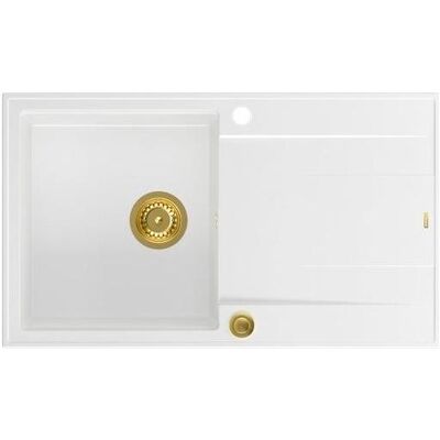 Quadron, Spülbecken, EVAN 111 Spülbecken mit Push 2 Open Siphon, 1 Becken mit Quadron, Spülbecken, EVAN 111 Spülbecken mit Push 2 Open Siphon, 1 Becken mit
