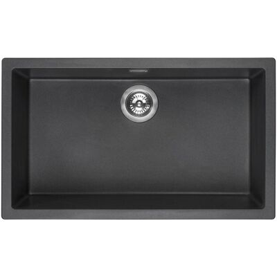 Tapwell, Spülbecken, Køkkenvask Amsterdam 72 Black, krom (46 cm, 78 cm) Tapwell, Spülbecken, Køkkenvask Amsterdam 72 Black, krom (46 cm, 78 cm)