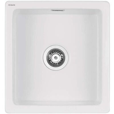 Spülbecken, Keramikspüle mit 1 Becken (Aufsatzspülbecken, 64 cm, 50 cm) Spülbecken, Keramikspüle mit 1 Becken (Aufsatzspülbecken, 64 cm, 50 cm)