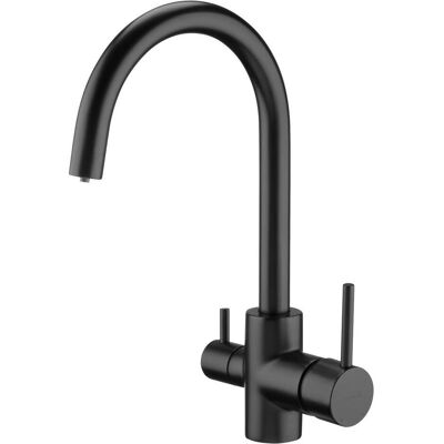 Deante BCH N64M - Schwarze Küchenspüle mit Wasserfilteranschluss Deante BCH N64M - Schwarze Küchenspüle mit Wasserfilteranschluss