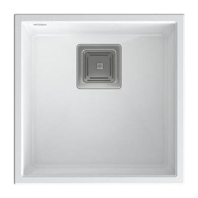 Q Company, Spülbecken, DAVID 40 GraniteQ snow white (Einbauspüle, 42 cm, 42 cm) Q Company, Spülbecken, DAVID 40 GraniteQ snow white (Einbauspüle, 42 cm, 42 cm)