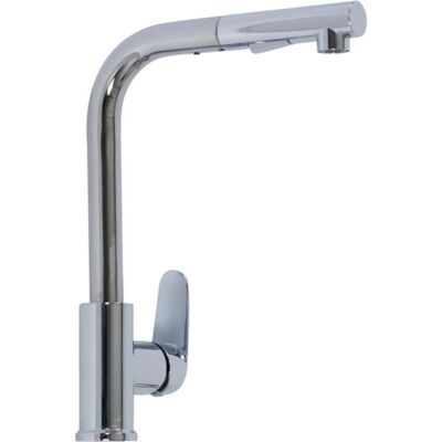 Plieger, Küchenarmatur, Dour 1-Loch-Küchenarmatur mit ausziehbarem Ausgangsverchrom (1084002) Plieger, Küchenarmatur, Dour 1-Loch-Küchenarmatur mit ausziehbarem Ausgangsverchrom (1084002)