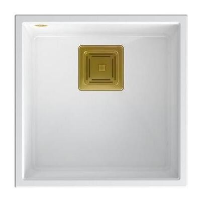 Q Company, Spülbecken, Spüle Quadron DAVID 40 GraniteQ schneeweiss (42 cm) Q Company, Spülbecken, Spüle Quadron DAVID 40 GraniteQ schneeweiss (42 cm)