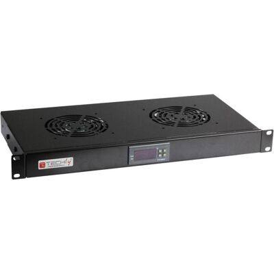 Techly I-CASE FAN-TC2B, Serverschrank Zubehör, Schwarz Techly I-CASE FAN-TC2B, Serverschrank Zubehör, Schwarz