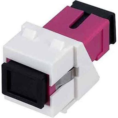 Rutenbeck SC Keystone Modul KMK-SC OM4 erika reinweiss (Keystone Modul), Zubehör Netzwerk Rutenbeck SC Keystone Modul KMK-SC OM4 erika reinweiss (Keystone Modul), Zubehör Netzwerk