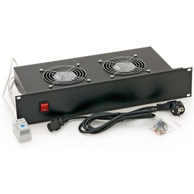 Triton 19" Lüftereinschub, 2 Lüfter, 2HE, Serverschrank Zubehör, Grau Triton 19" Lüftereinschub, 2 Lüfter, 2HE, Serverschrank Zubehör, Grau