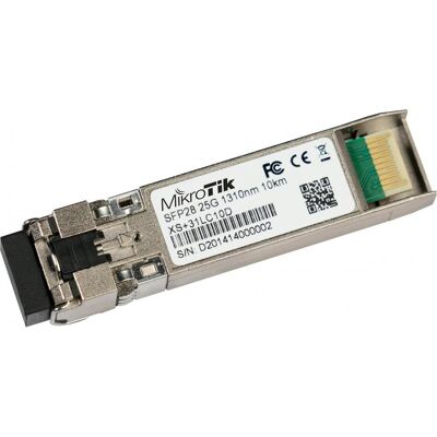 MikroTik XS+31LC10D - Kombiniertes 1,25G SFP-, 10G SFP+- und 25G SFP28-Modul, Transceiver, Grau MikroTik XS+31LC10D - Kombiniertes 1,25G SFP-, 10G SFP+- und 25G SFP28-Modul, Transceiver, Grau