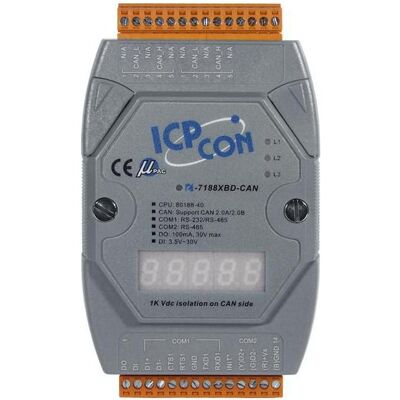 Moxa ICP CON I-7000 SERIE, MED DISP, Netzwerkadapter Moxa ICP CON I-7000 SERIE, MED DISP, Netzwerkadapter