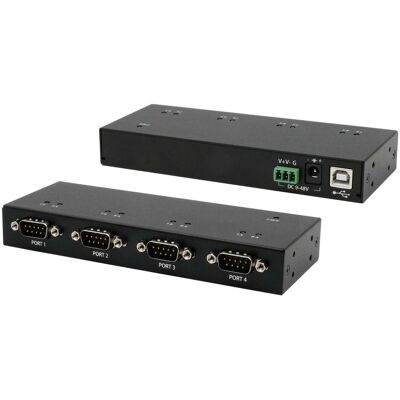 EXSYS USB 2.0 zu 4S Seriell RS-232 Ports, Metallgehäuse, mit FTDI Chip-Set, Data Converter EXSYS USB 2.0 zu 4S Seriell RS-232 Ports, Metallgehäuse, mit FTDI Chip-Set, Data Converter