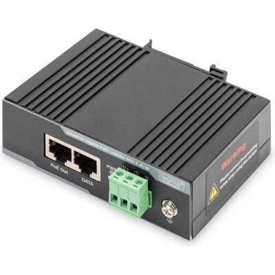 Digitus Industriellerl Gigabit PoE+ Injektor 802.3 af/at 60W Ausgangsleistung Hutschiene und Wanmontage -... (802.3af (PoE), 802.3at (PoE+), 60 W), PoE Injector Digitus Industriellerl Gigabit PoE+ Injektor 802.3 af/at 60W Ausgangsleistung Hutschiene und Wanmontage -... (802.3af (PoE), 802.3at (PoE+), 60 W), PoE Injector