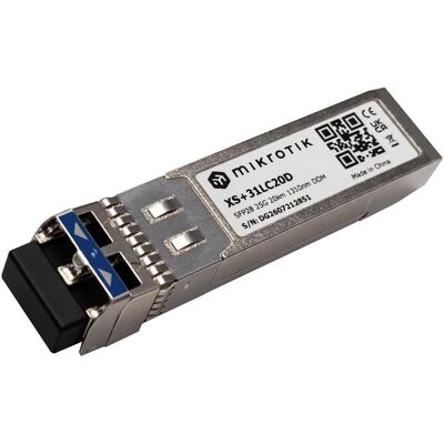 MikroTik Optisches SFP/SFP+/SFP28-Transceiver-Modul, 20 km, Transceiver MikroTik Optisches SFP/SFP+/SFP28-Transceiver-Modul, 20 km, Transceiver