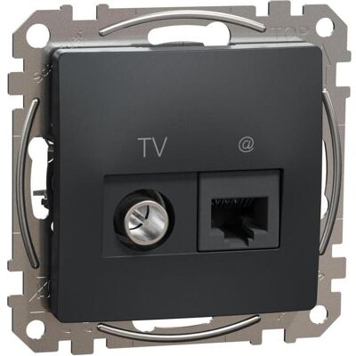 Schneider COMPUTER+TV SOCKET SDD114469T ANTRA (UTP, CAT6, 6 m), Netzwerkkabel Schneider COMPUTER+TV SOCKET SDD114469T ANTRA (UTP, CAT6, 6 m), Netzwerkkabel