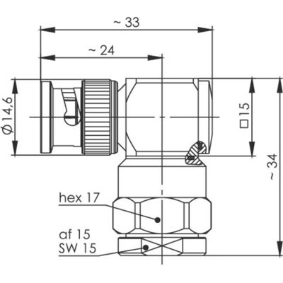 Telegärtner BNC-Kabelwinkelstecker 50 Ohm, Server Zubehör Telegärtner BNC-Kabelwinkelstecker 50 Ohm, Server Zubehör