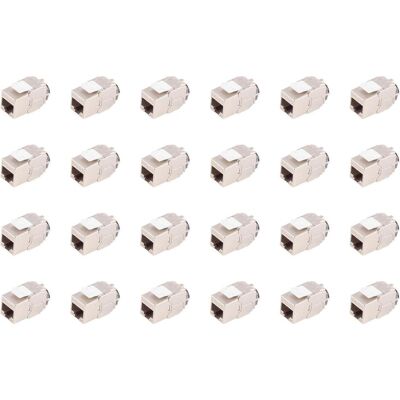 Shiverpeaks -BASIC-S--RJ-45 Keystone, Cat. 6A, STP, ReFix, 24 Stück (Keystone Modul), Zubehör Netzwerk Shiverpeaks -BASIC-S--RJ-45 Keystone, Cat. 6A, STP, ReFix, 24 Stück (Keystone Modul), Zubehör Netzwerk