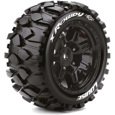 Louise x-rowdy sport-reifen felge schwarz 24mm traxxas x-maxx mft (2) Louise x-rowdy sport-reifen felge schwarz 24mm traxxas x-maxx mft (2)