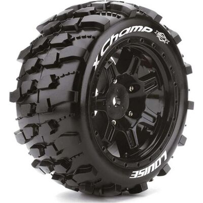 Louise x-champ sport-reifen felge schwarz 24mm traxxas x-maxx mft (2) Louise x-champ sport-reifen felge schwarz 24mm traxxas x-maxx mft (2)