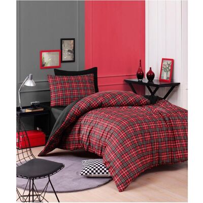 L'essentiel, Bettwäsche, Iskoç Red Single XXL Quilt Cover Set DE (Bettwäsche Set, 155 x 220 cm) L'essentiel, Bettwäsche, Iskoç Red Single XXL Quilt Cover Set DE (Bettwäsche Set, 155 x 220 cm)