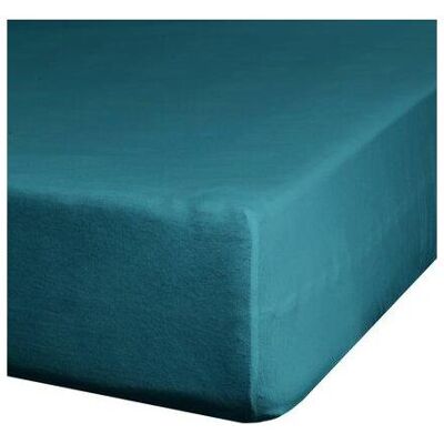 Eurofirany, Fixleintuch, DESIGN 91 Bettlaken aus Baumwolle mit elastischem JERSEY, 140X200+30CM, 125 g/m2, Farbe: türkis (140 x 200 x 30 cm) Eurofirany, Fixleintuch, DESIGN 91 Bettlaken aus Baumwolle mit elastischem JERSEY, 140X200+30CM, 125 g/m2, Farbe: türkis (140 x 200 x 30 cm)