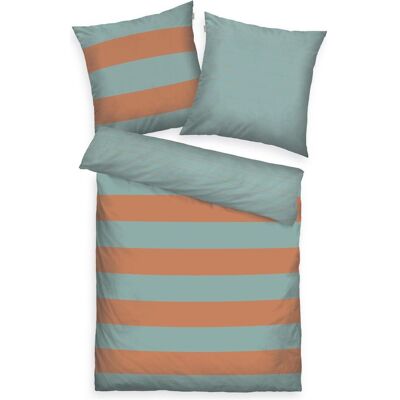 Tom Tailor, Kinderbettwäsche, RENFORCE QUERSTREIFEN Warm Coral/Fresh (140 x 200 cm) Tom Tailor, Kinderbettwäsche, RENFORCE QUERSTREIFEN Warm Coral/Fresh (140 x 200 cm)