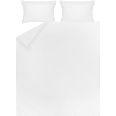 Domoletti, Bettwäsche, BED COV SET STRIPED SATEEN WHITE 200X220 (Bettwäsche Set, 200 x 220 cm, 50 x 70 cm) Domoletti, Bettwäsche, BED COV SET STRIPED SATEEN WHITE 200X220 (Bettwäsche Set, 200 x 220 cm, 50 x 70 cm)