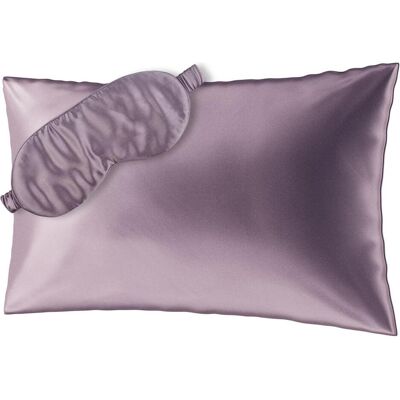 Ailoria, Bettwäsche, BEAUTY SLEEP SET Silk Zipper Pillowcase (40x60) (purple) with eye mask (Kopfkissenbezug, 40x60) Ailoria, Bettwäsche, BEAUTY SLEEP SET Silk Zipper Pillowcase (40x60) (purple) with eye mask (Kopfkissenbezug, 40x60)