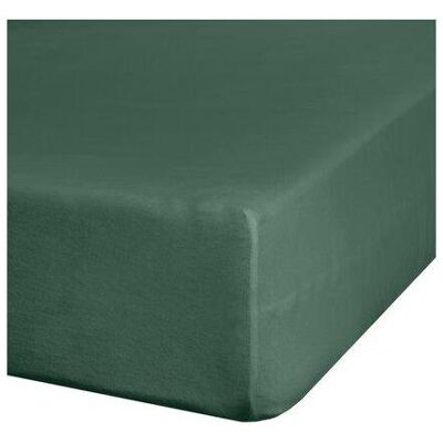 Eurofirany - PRE/JERSEY3/CZ 220X200+30CM - 140 GSM - Flaschengrün - Frotteebezogener Spannlaken Eurofirany - PRE/JERSEY3/CZ 220X200+30CM - 140 GSM - Flaschengrün - Frotteebezogener Spannlaken
