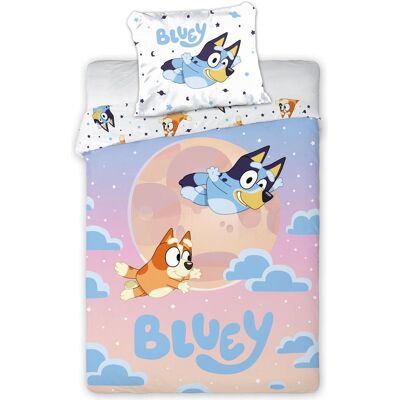 BrandMac, Kinderbettwäsche, Bluey & Bingo (140 x 200 cm, 60 x 63 cm) BrandMac, Kinderbettwäsche, Bluey & Bingo (140 x 200 cm, 60 x 63 cm)