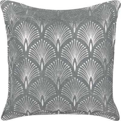 Beliani Hoya Geometrische Graue Baumwollkissen - Kissen Beliani Hoya Geometrische Graue Baumwollkissen - Kissen