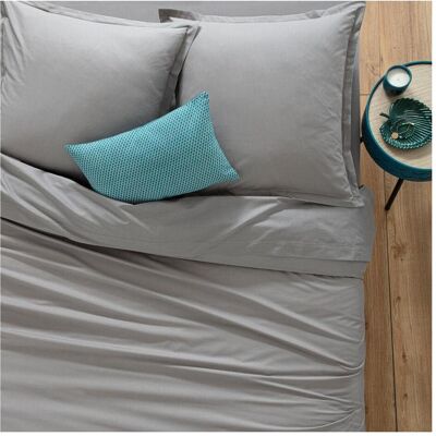 Atmosphera Graue Baumwoll-Nordic-Bezug 140 x 200 - Nordic cover Atmosphera Graue Baumwoll-Nordic-Bezug 140 x 200 - Nordic cover
