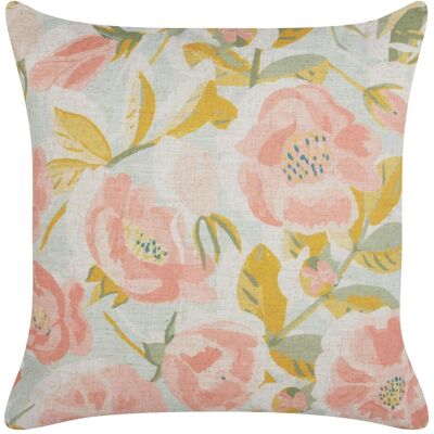 Beliani Set aus 2 Dekokissen Pink Blau Blumenmuster - Dekor Accessoires Beliani Set aus 2 Dekokissen Pink Blau Blumenmuster - Dekor Accessoires
