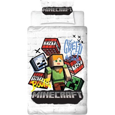 Minecraft, Kinderbettwäsche, – Adult Bedding Set 140x200 (MNC743) (140 x 200 cm) Minecraft, Kinderbettwäsche, – Adult Bedding Set 140x200 (MNC743) (140 x 200 cm)