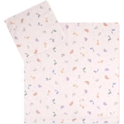 JULIUS ZÖLLNER Baby- und Kinderbettwäsche - Little Dinos Jersey 80x80/35x40 JULIUS ZÖLLNER Baby- und Kinderbettwäsche - Little Dinos Jersey 80x80/35x40