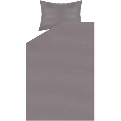 Domoletti, Bettwäsche, BED COV SET STRIPED SATEEN GREY 140X200 (Bettwäsche Set, 140 x 200 cm, 50 x 70 cm) Domoletti, Bettwäsche, BED COV SET STRIPED SATEEN GREY 140X200 (Bettwäsche Set, 140 x 200 cm, 50 x 70 cm)