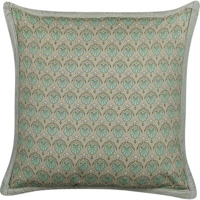 Beliani Baumwollkissen mit Blattmuster - 45x45cm - Dekokissen & Bezüge Beliani Baumwollkissen mit Blattmuster - 45x45cm - Dekokissen & Bezüge