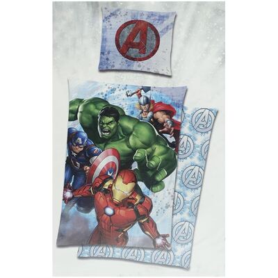 Aymax, Kinderbettwäsche, Marvel Flanell Einzelbettbezug (140 x 200 cm) Aymax, Kinderbettwäsche, Marvel Flanell Einzelbettbezug (140 x 200 cm)