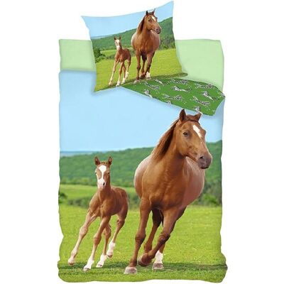 BrandMac, Kinderbettwäsche, Bed Linen - Adult Size 140 x 200 cm - Horse with Foal (1000513) (140 x 200 cm, 65 x 65 cm) BrandMac, Kinderbettwäsche, Bed Linen - Adult Size 140 x 200 cm - Horse with Foal (1000513) (140 x 200 cm, 65 x 65 cm)